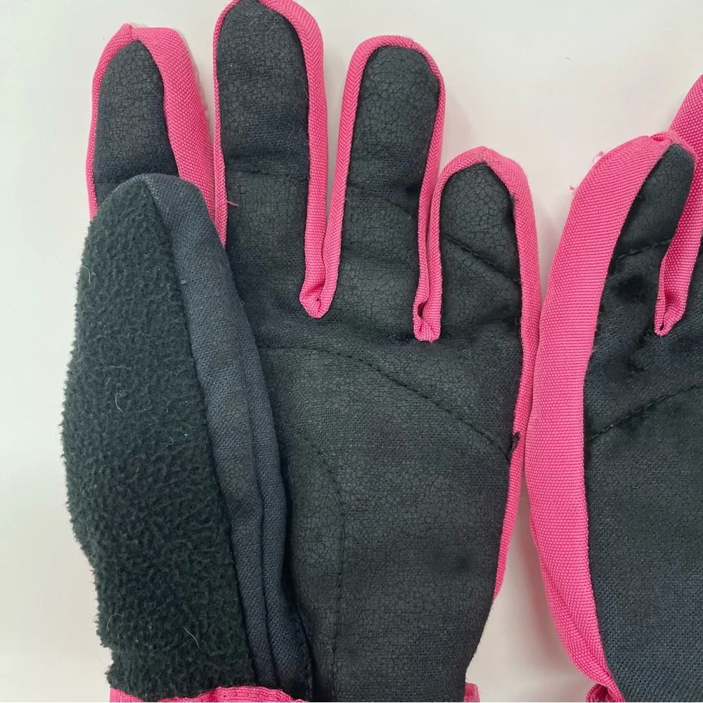 Thinsulate 80 gram Girls Winter Gloves Pink Insulated Ski Snow Size L (11-16)